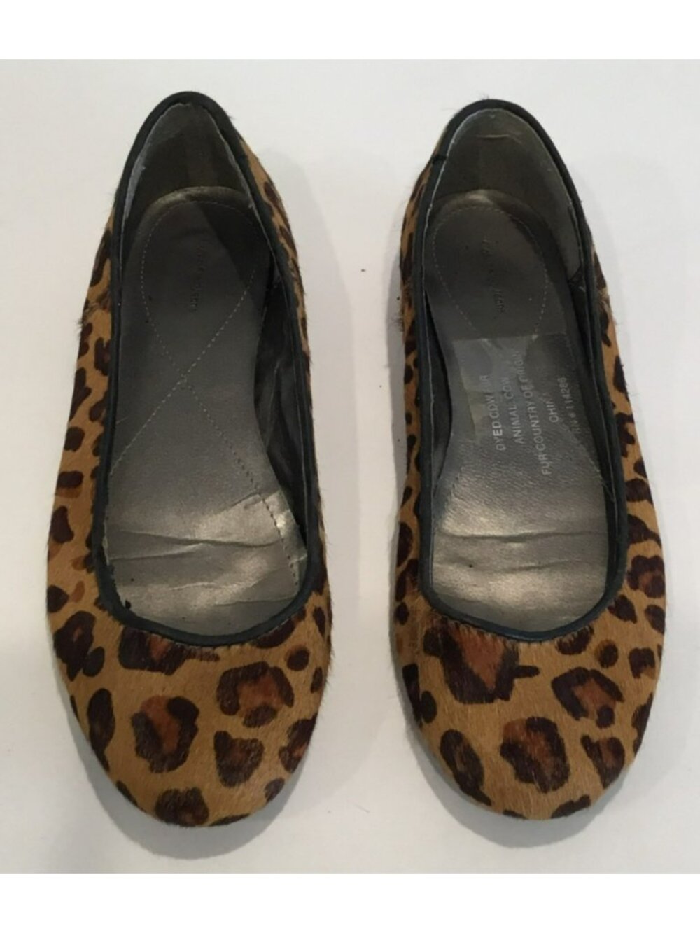 Calvin Klein Cheetah Leopard Print Ballet Flats Women's Size 10 Animal Slip On